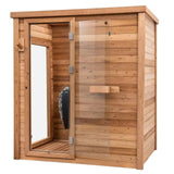 Load image into Gallery viewer, Ventilated Wood Hemlock Sauna Room Large Picture Window Indoor and Outdoor Suitable for Apartment Villa Electric Heating
