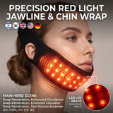 Load image into Gallery viewer, LED Light Wrap for Chin Firming, 660nm &amp; 850nm Infrared LED Band with Timer for Neck, Arms, Calves, Cordless Design