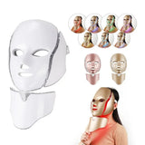 Load image into Gallery viewer, 7 Colors Light LED Face Neck Beauty Mask Photon Red Light Facial Skin Care Anti Aging Rejuvenation Brighten Skin Care Tool