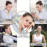 Load image into Gallery viewer, Portable 4D Electric Neck &amp; Shoulder Massager USB Rechargeable Heating Hot Pressing Magnetic Pulse Neck Massage Instrument