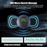 Load image into Gallery viewer, EMS Cervical Spine Massager Mini Electric Neck Massager Tens Low Pulse Neck Back Body Muscle Stimulator Arm Leg Relaxation Pads