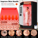 Load image into Gallery viewer, XL Portable Infrared Sauna Box with Red Light Therapy Lamp 660nm 850nm Full Body Steam Tent 3L 1200W Steamer 15 Heat Levels