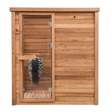 Load image into Gallery viewer, Ventilated Wood Hemlock Sauna Room Large Picture Window Indoor and Outdoor Suitable for Apartment Villa Electric Heating
