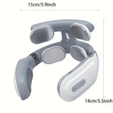 Load image into Gallery viewer, Portable 4D Electric Neck &amp; Shoulder Massager USB Rechargeable Heating Hot Pressing Magnetic Pulse Neck Massage Instrument