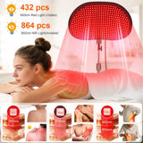 Load image into Gallery viewer, Astarexin Red Light Therapy for Face Body, 2-in-1 Infrared 432 LEDs Light Therapy with 660nm &amp; 850nm Near Redlight Device Large Panel with Remote Stand Timer