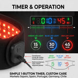 Load image into Gallery viewer, LED Light Wrap for Chin Firming, 660nm &amp; 850nm Infrared LED Band with Timer for Neck, Arms, Calves, Cordless Design