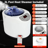 Load image into Gallery viewer, XL Portable Infrared Sauna Box with Red Light Therapy Lamp 660nm 850nm Full Body Steam Tent 3L 1200W Steamer 15 Heat Levels