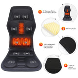 Load image into Gallery viewer, Electric Back Massager Infrared Full-Body Massage Chair Cushion Heating Vibrator Car Home Office Lumbar Neck Mattress Chair Mat