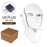 Load image into Gallery viewer, 7 Colors Light LED Face Neck Beauty Mask Photon Red Light Facial Skin Care Anti Aging Rejuvenation Brighten Skin Care Tool